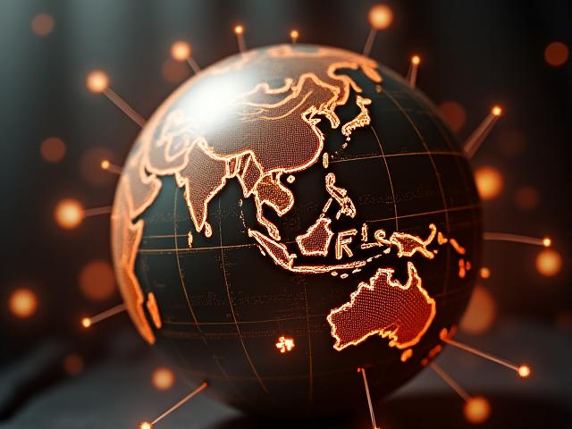 A vintage-style globe overlaid with digital network lines, illustrating secure international data transfer with Canadian maple leaf icon symbolizing Canadian compliance.